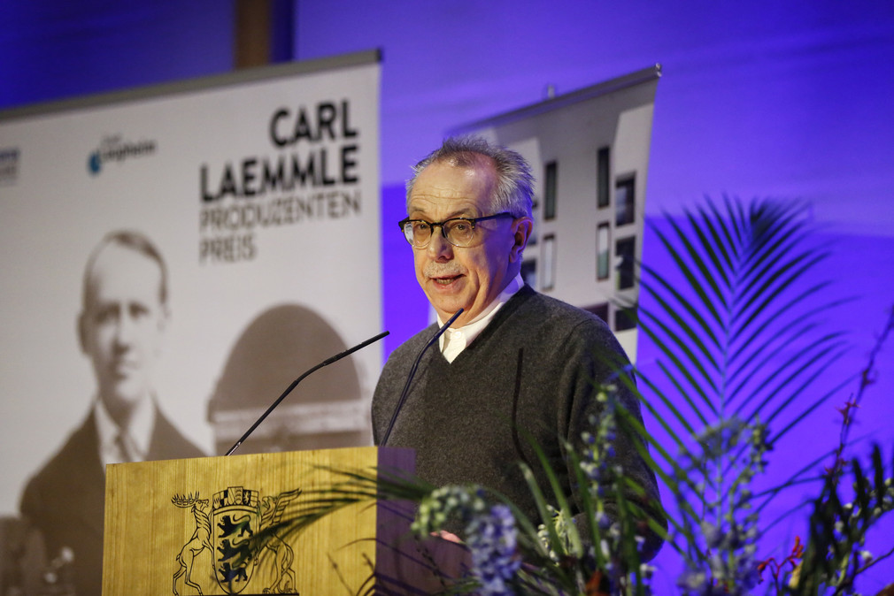 Berlinale-Chef Dieter Kosslick bei seine Ansprache