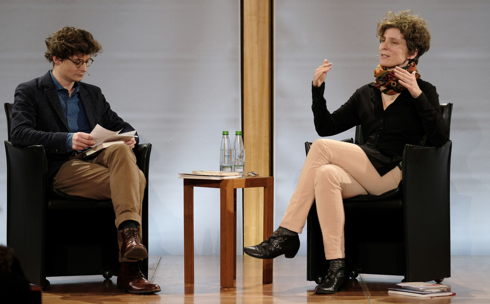 Annette Pehnt im Gespräch mit Martin Bruch, Leiter des Literaturhauses Freiburg