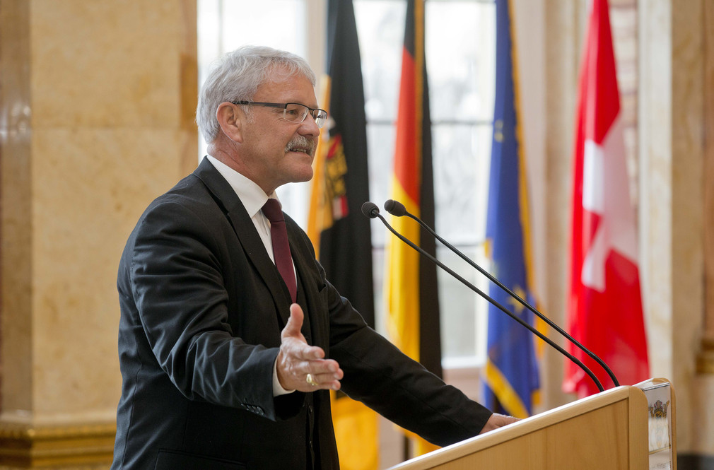 Dr. Beat Vonlanthen, Präsident der Westschweizer Regierungskonferenz und Präsident des Staatrates des Kantons Freiburg