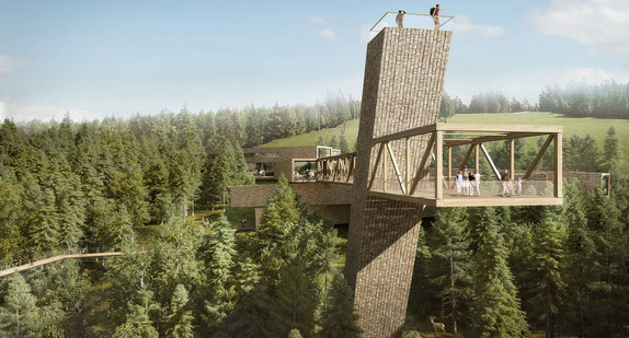 Das neue Besucher- und Informationszentrums des Nationalparks Schwarzwald (Bild: bloomimages/dpa)