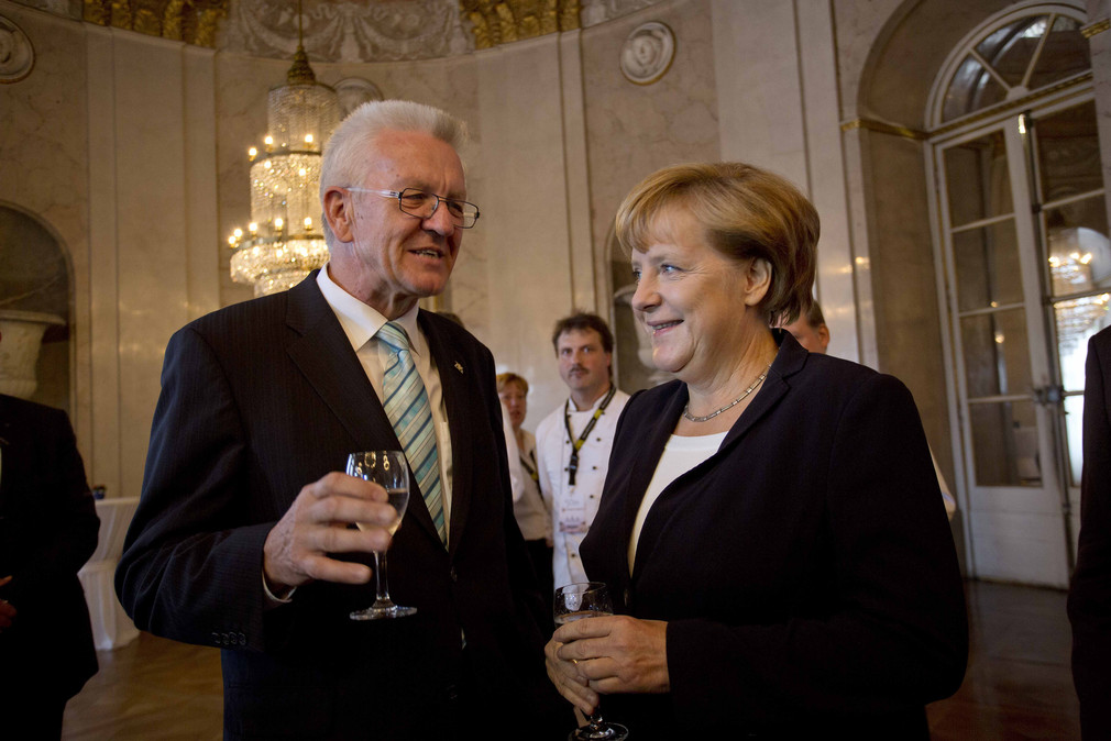Ministerpräsident Winfried Kretschmann (l.) und Bundeskanzlerin Angela Merkel (r.) (Foto: Staatsministerium Baden-Württemberg)