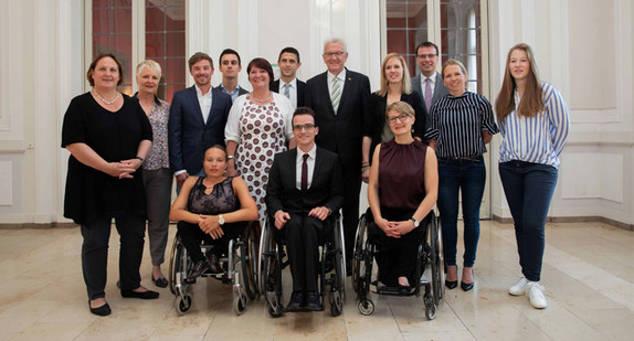 Olympia und Paralympicempfang für die Teilnehmer/innen an den Winterspielen im Neuen Schloss