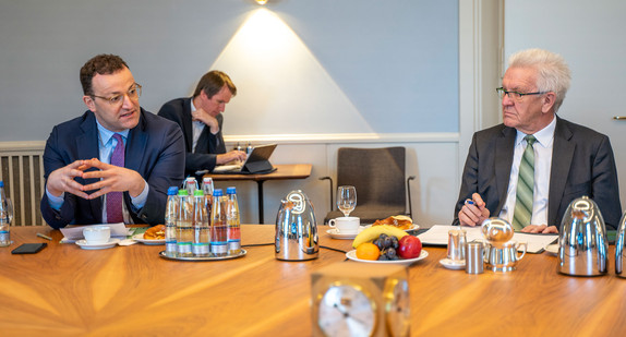 Gemeinsame Kabinettssitzung mit Bundesgesundheitsminister Jens Spahn.