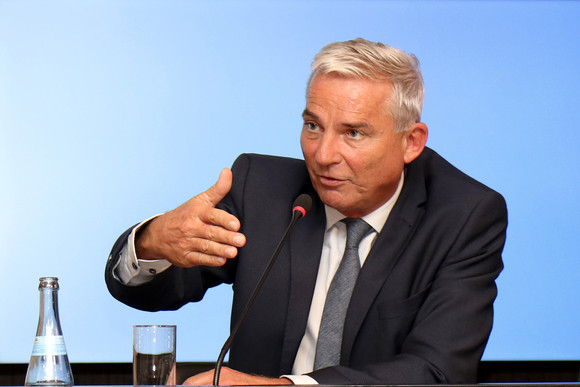 Pressekonferenz Landesregierung initiiert „Cyberwehr Baden-Württemberg“ Minister für Inneres, Digitalisierung und Migration, Thomas Strobl