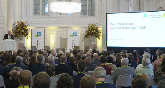 Rede von Ministerpräsident Winfried Kretschmann (kinbks) bei der Abschlusskonferenz des Strategiedialogs Landwirtschaft.