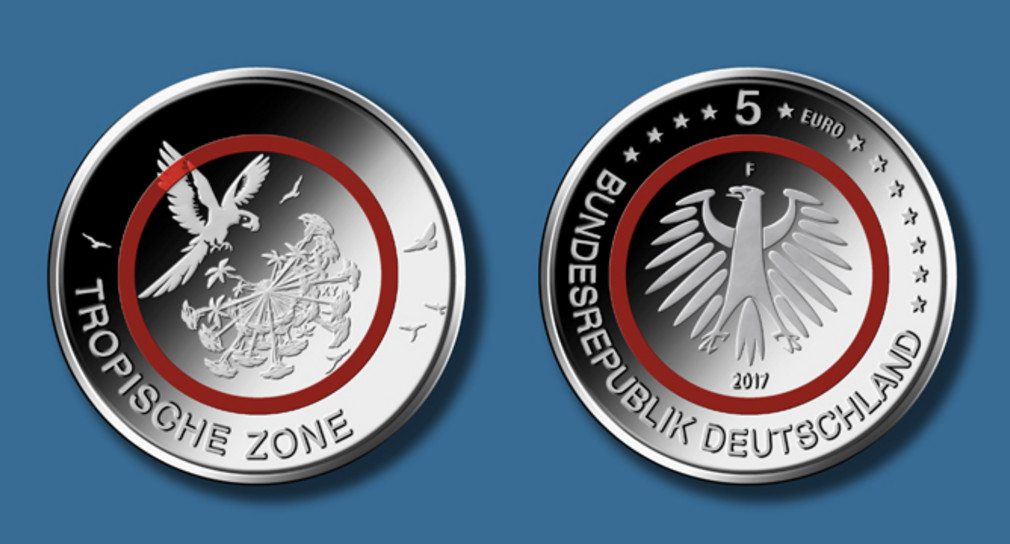 Erste 5 Euro Munze Tropische Zone Gepragt Staatsministerium Baden Wurttemberg