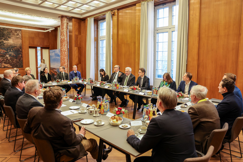 Konferenz mit Ministerpräsident Winfried Kretschmann, Staatsminister Dr. Florian Stegmann und der American Chamber of Commerce in Germany