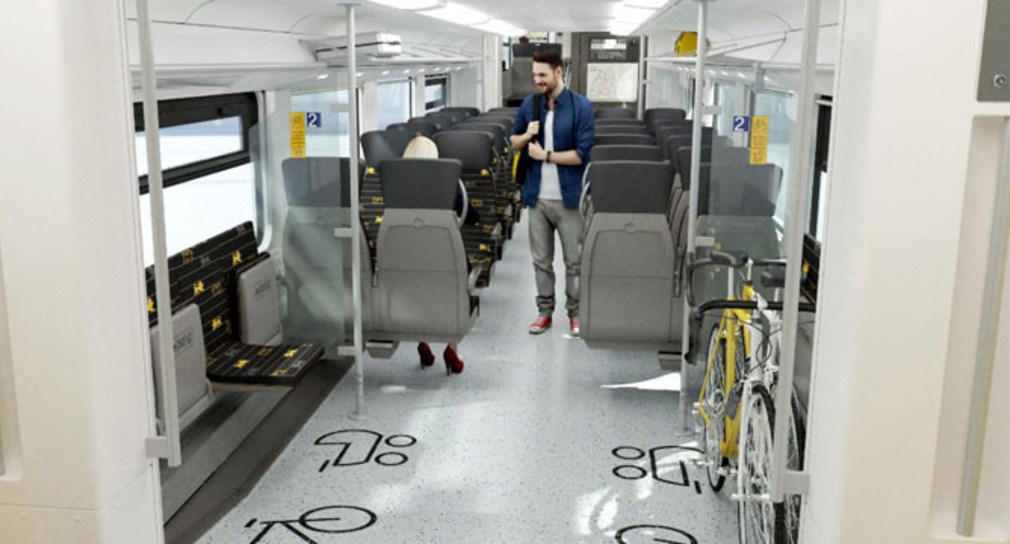 Interieur Desiro HC - Diese Züge sollen ab 2020 Karlsruhe mit Basel verbinden (Bild: © Siemens AG).