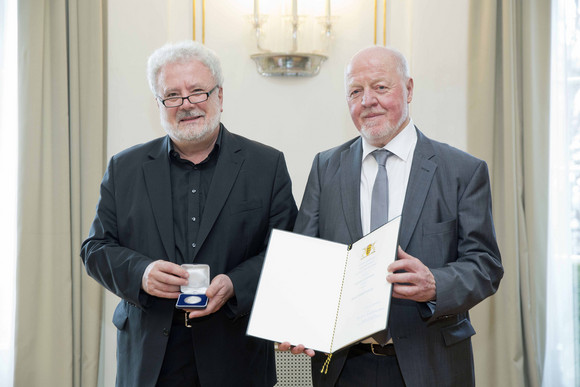 Staatsminister Klaus-Peter Murawski (l.) und Martin Hechinger (r.)