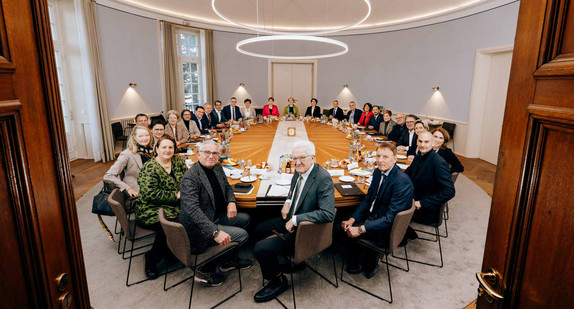 Kabinettssitzung in der Villa Reitzenstein in Stuttgart