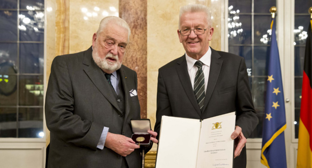 Ministerpräsident Winfried Kretschmann (r.) und Carl Herzog von Württemberg (l.)