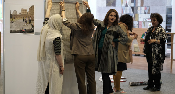 Vorbereitungen zur Ausstellung
