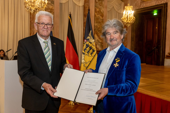 Ministerpräsident Winfried Kretschmann (l.) und Alfred Ritter (r.)