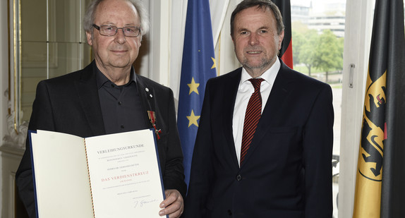 Ministerialdirektor Jürgen Lämmle (r.) und Dr. Gerhard Dieter (l.)