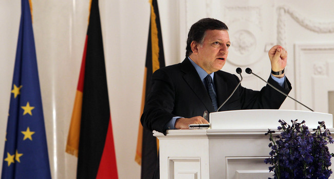 EU-Kommissionspräsident José Manuel Barroso hält die Stuttgarter Rede zu Europa.