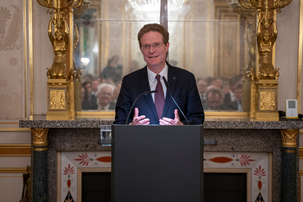 Der deutsche Botschafter Dr. Nikolaus Meyer-Landrut beim Abendempfang im Palais Beauharnais