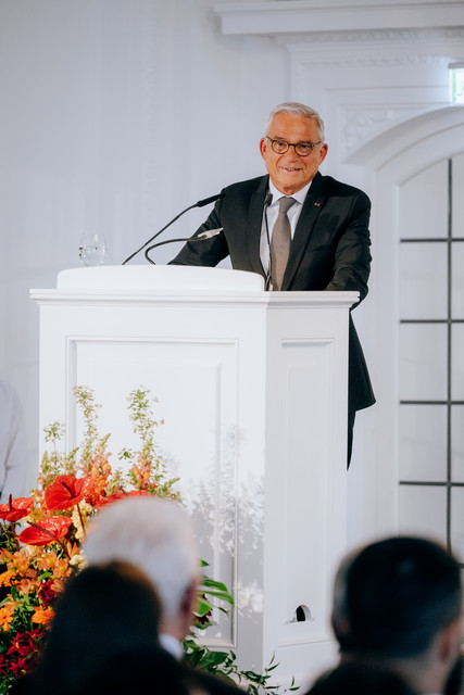 Begrüßung durch den stellvertretenden Ministerpräsidenten und Innenminister Thomas Strobl
