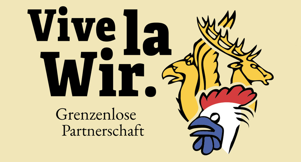 Logo „VivelaWir. Grenzenlose Partnerschaft“ auf der Internetseite „VivelaWir“ der Partnerschafts-Konzeption Baden-Württemberg & Frankreich