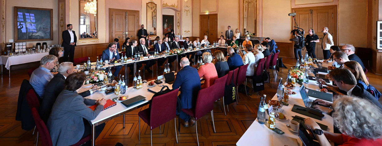 Auswärtige Kabinettssitzung im Neuen Schloss in Meersburg