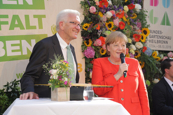 Ministerpräsident Winfried Kretschmann und Bundeskanzlerin Dr. Angela Merkel