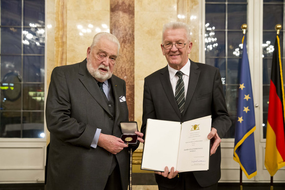 Ministerpräsident Winfried Kretschmann (r.) und Carl Herzog von Württemberg (l.)