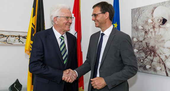 Ministerpräsident Winfried Kretschmann und der Vorarlberger Landeshauptmann Markus Wallner