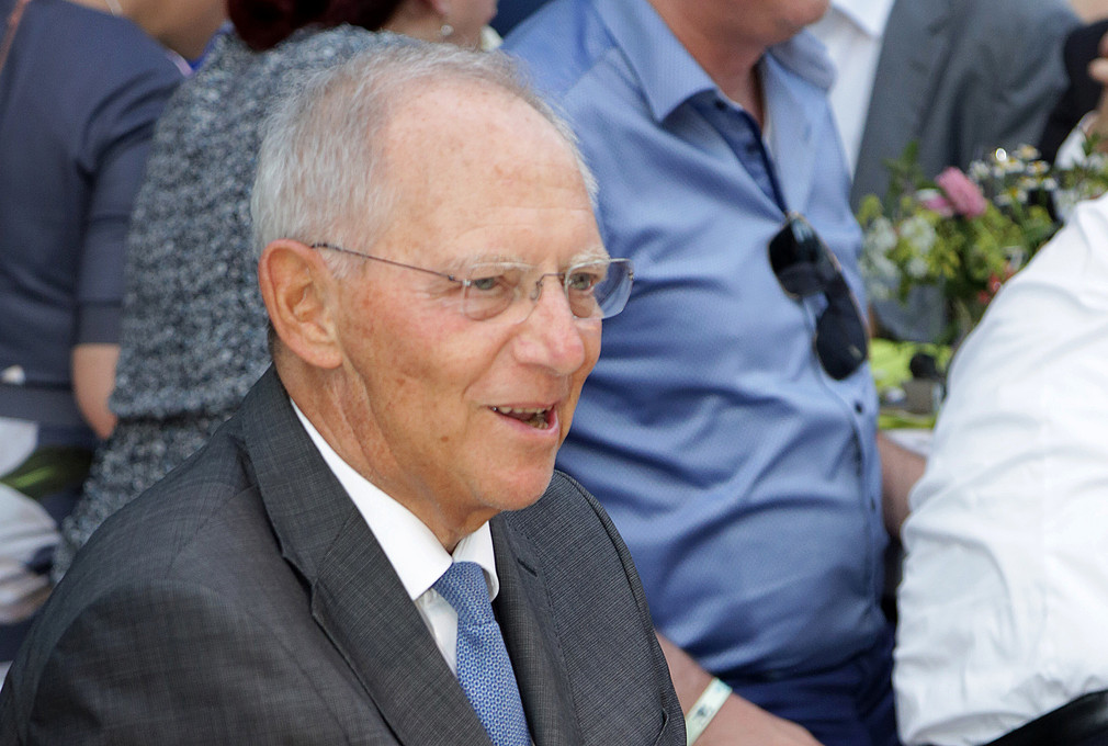  Bundestagspräsident Dr. Wolfgang Schäuble auf der Stallwächterparty.