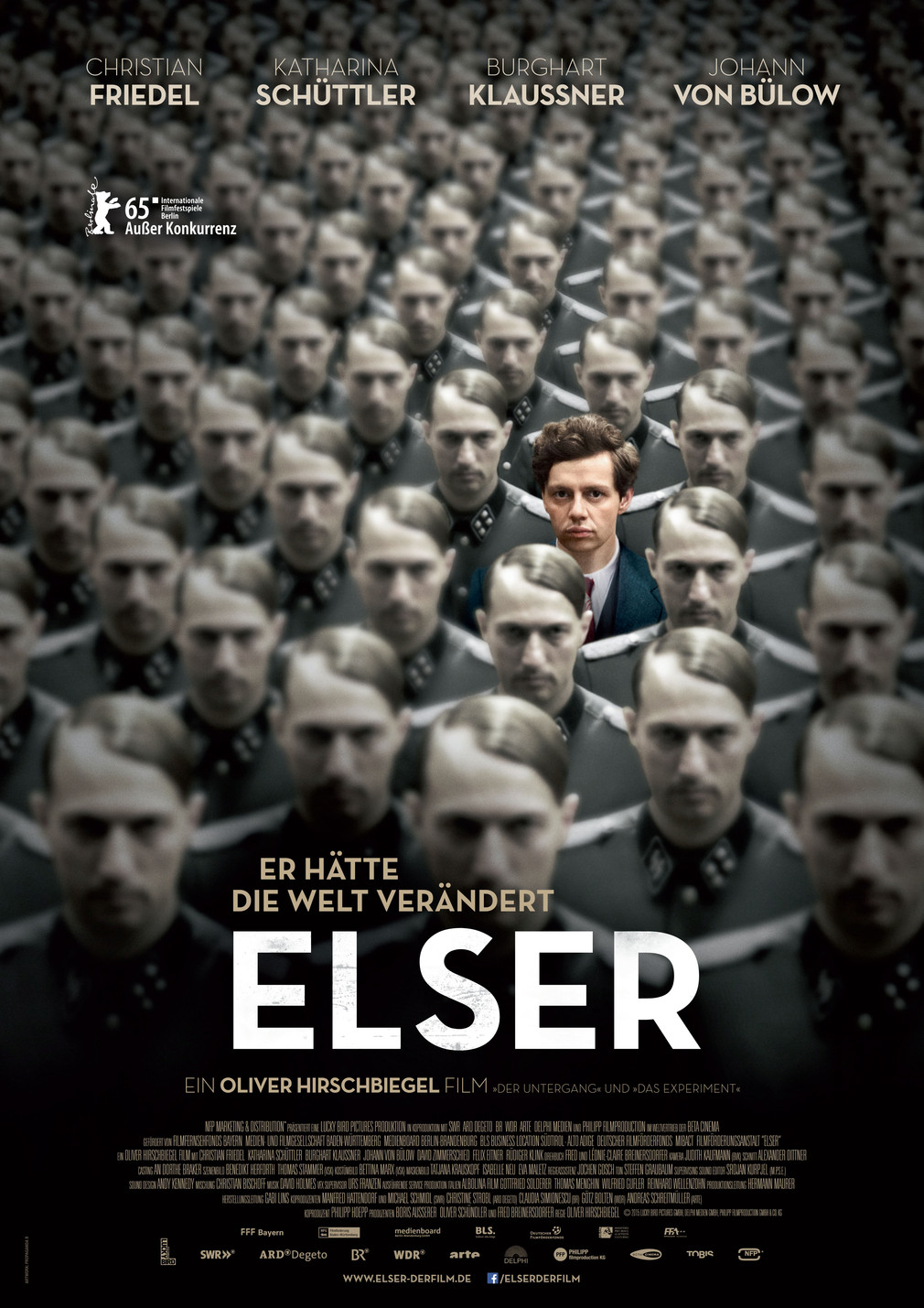 Plakat zum Film von Oliver Hirschbiegel, der auf einem Drehbuch von Fred und Léonie-Claire Breinersdorfer basiert.