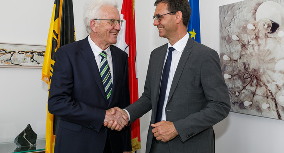 Ministerpräsident Winfried Kretschmann (links) und der Vorarlberger Landeshauptmann Markus Wallner (rechts)