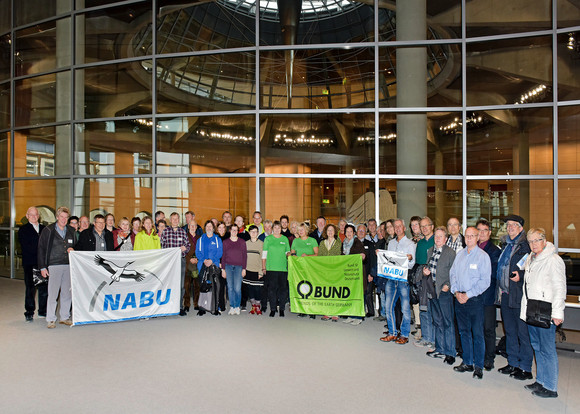 Naturschutz BUND und NABU auf Informationsbesuch in Berlin Besuch beim Deutschen Bundestag am 06.12.2018..