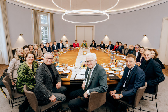 Kabinettssitzung in der Villa Reitzenstein in Stuttgart