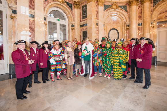 Gruppenbild mit dem Verband Oberrheinischer Narrenzünfte