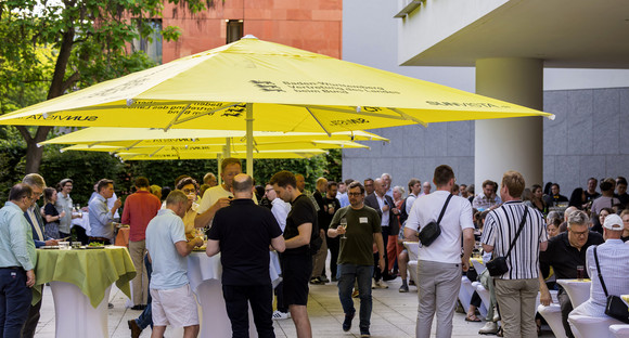 Gäste der Veranstaltung "Toleranz nach innen und nach außen" am 22. Juni 2026 in der Landesvertretung Baden-Württemberg in Berlin