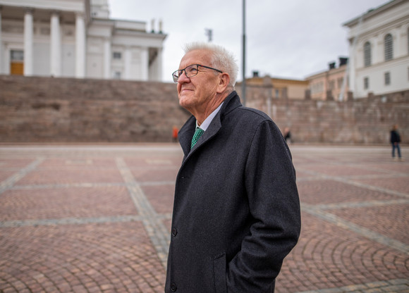 Ministerpräsident Winfried Kretschmann in Helsinki (Finnland) (Bild: Staatsministerium Baden-Württemberg)