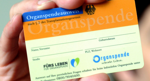 Organspendeausweis