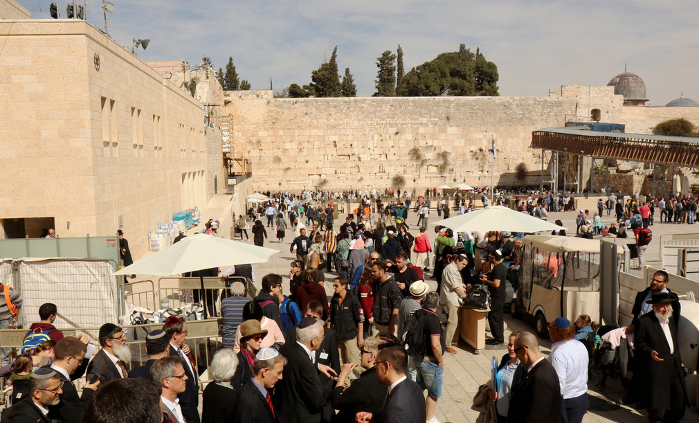 Ministerpräsident Winfried Kretschmann mit Delegation in der Altstadt von Jerusalem