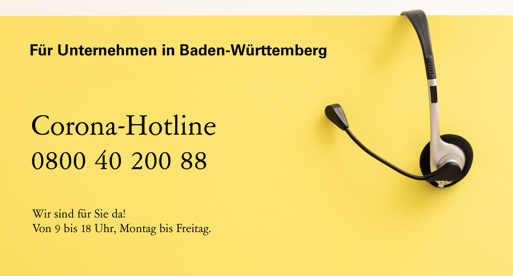 Corona-Hotline für Unternehmen geschaltet: Staatsministerium Baden