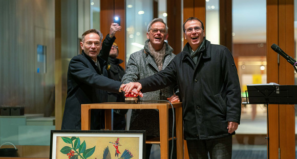 Übergabe der Gengenbacher Weihnachtstanne an die Landesvertretung, 25.11.2025