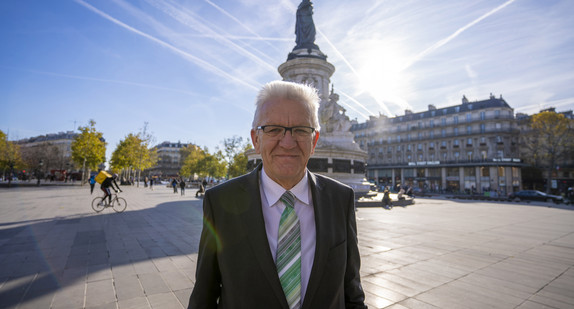 Ministerpräsident Winfried Kretschmann in Paris (Bild: Staatsministerium Baden-Württemberg)