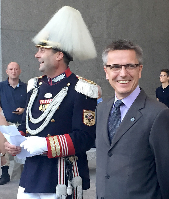 Major Georg Bacher, Dienststellenleiter Andreas Schulze (L-R)