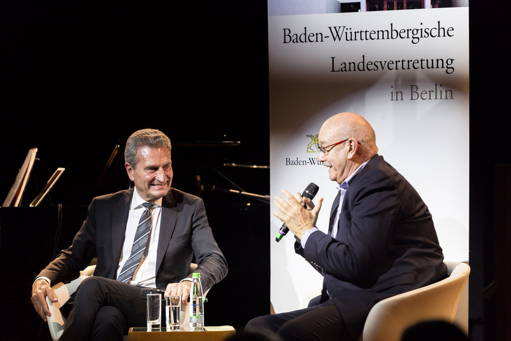 Günther H. Oettinger im Gespräch mit Rolf-Dieter Krause