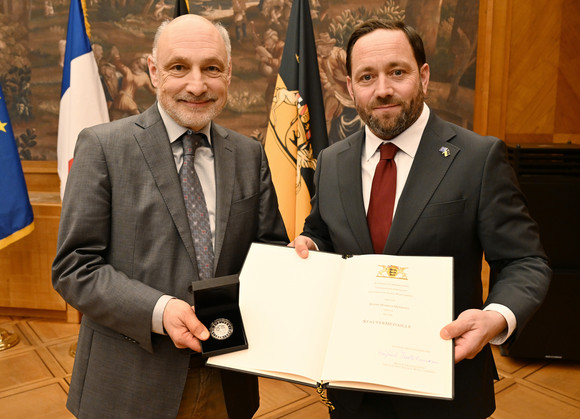 Staatssekretär Florian Hassler (rechts) und Markus Möhring (links)