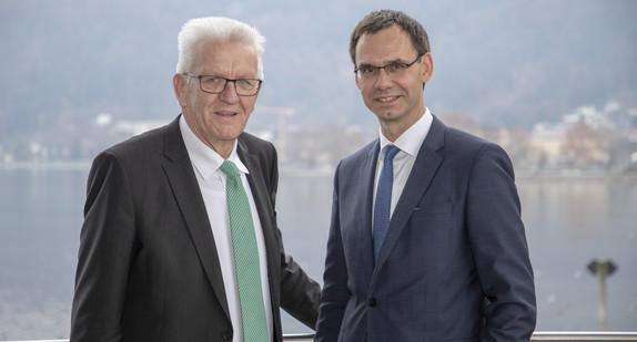 Ministerpräsident Winfried Kretschmann (l.) und Landeshauptmann Markus Wallner (r.) (Bild: Staatsministerium Baden-Württemberg)
